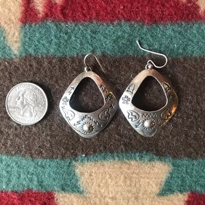 Sterling Beautifully Stamped Earrings